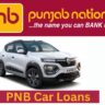 pnb car loan interest rate